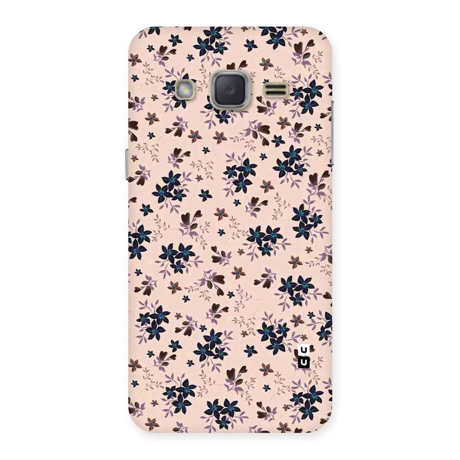 Blue Peach Floral Back Case for Galaxy J2