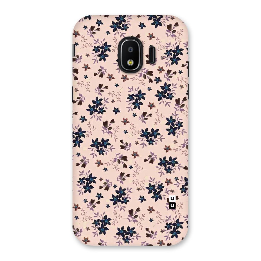 Blue Peach Floral Back Case for Galaxy J2 Pro 2018