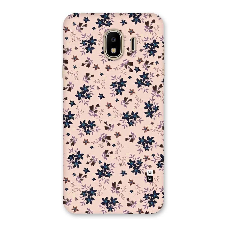Blue Peach Floral Back Case for Galaxy J4
