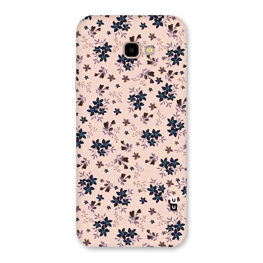 Blue Peach Floral Back Case for Galaxy J4 Plus