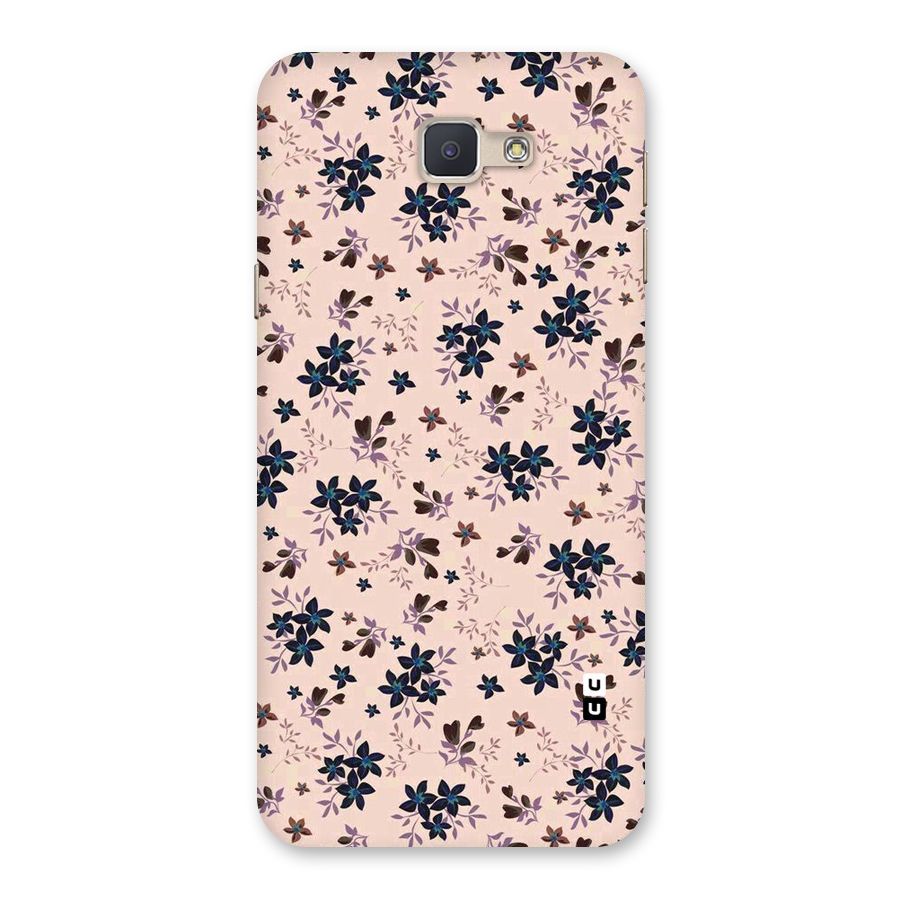 Blue Peach Floral Back Case for Galaxy J5 Prime