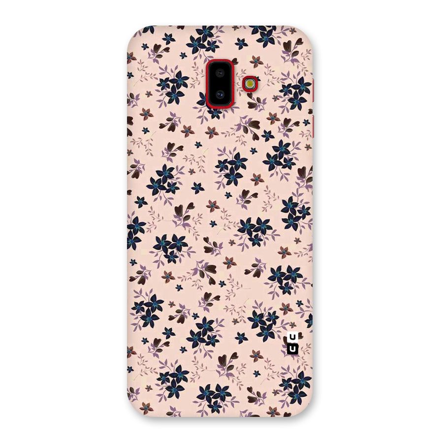 Blue Peach Floral Back Case for Galaxy J6 Plus