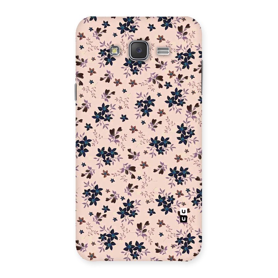 Blue Peach Floral Back Case for Galaxy J7