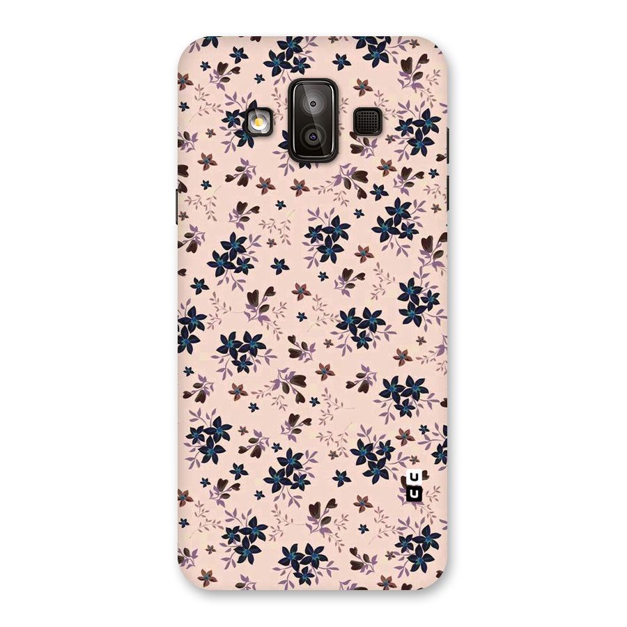 Blue Peach Floral Back Case for Galaxy J7 Duo