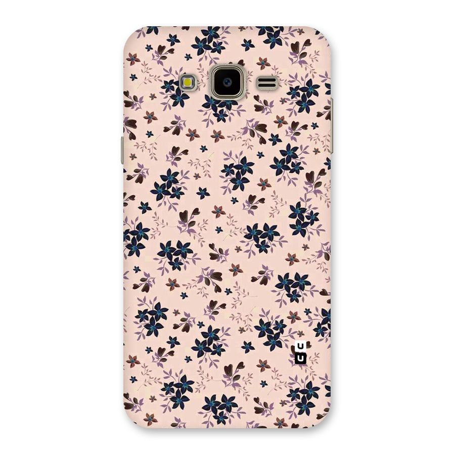 Blue Peach Floral Back Case for Galaxy J7 Nxt