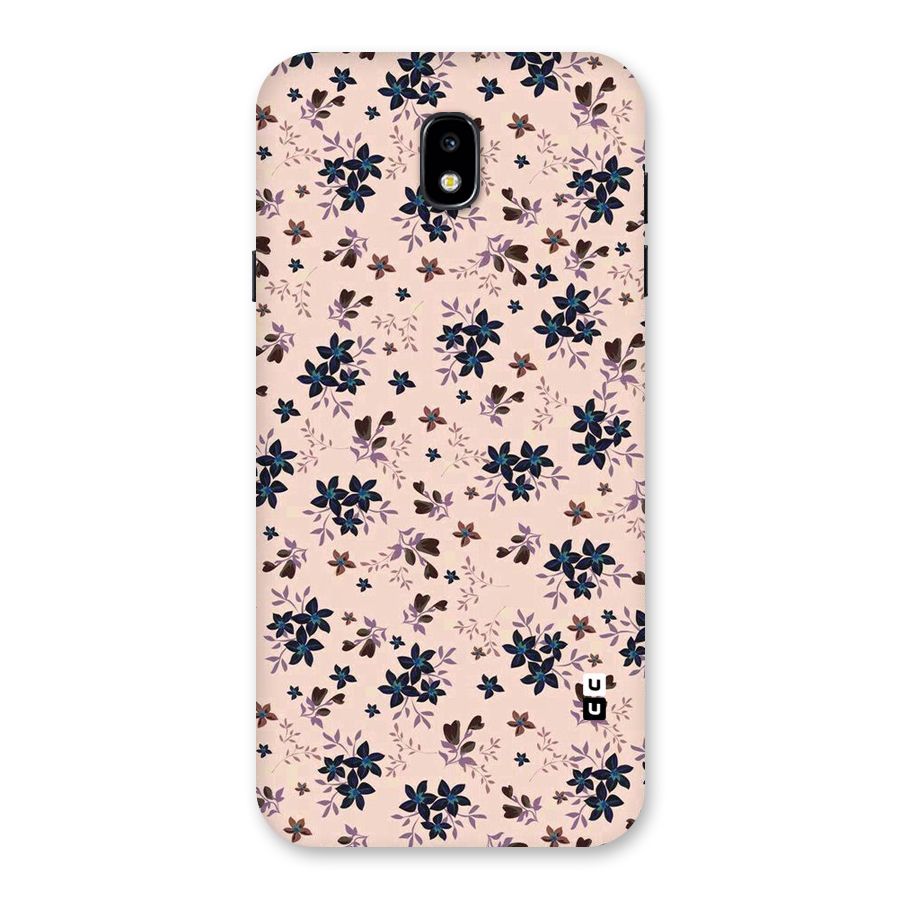 Blue Peach Floral Back Case for Galaxy J7 Pro