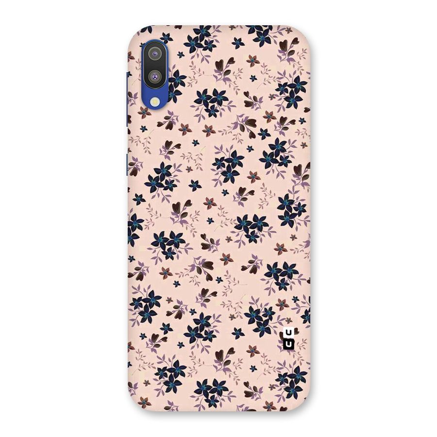 Blue Peach Floral Back Case for Galaxy M10