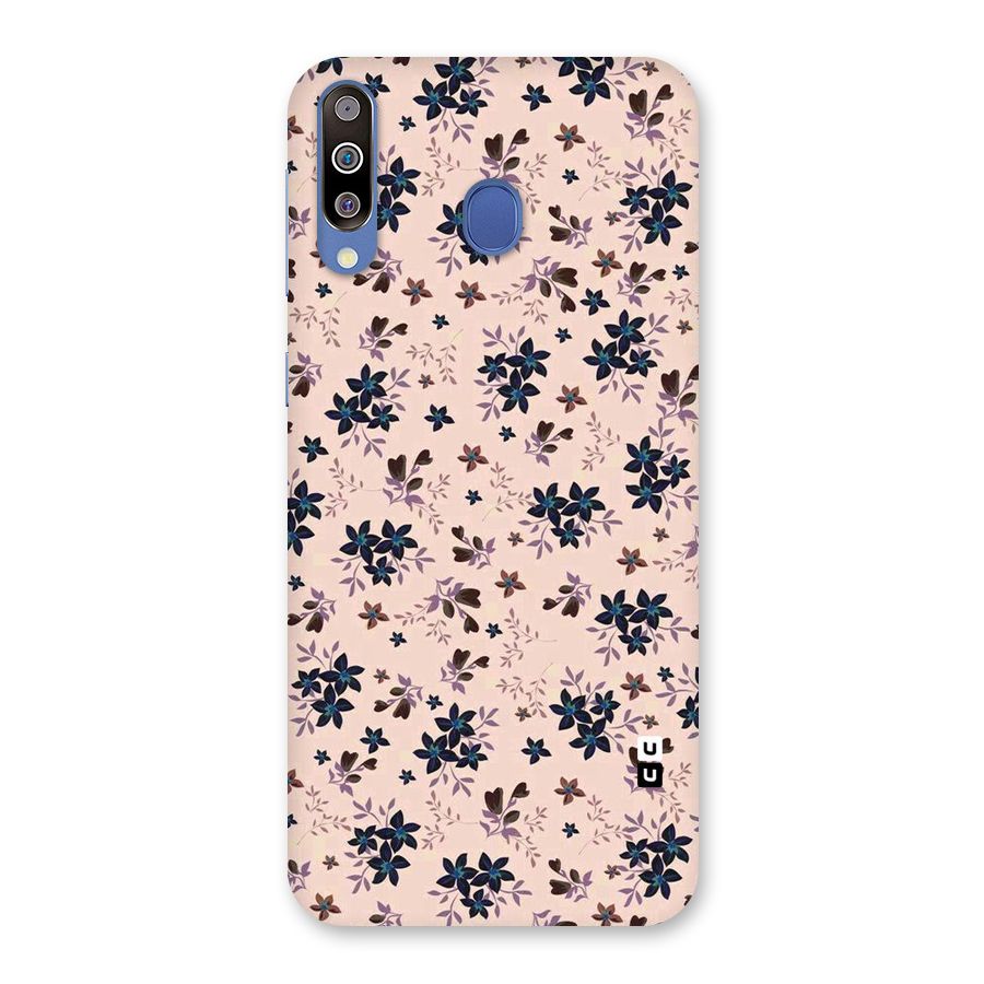 Blue Peach Floral Back Case for Galaxy M30