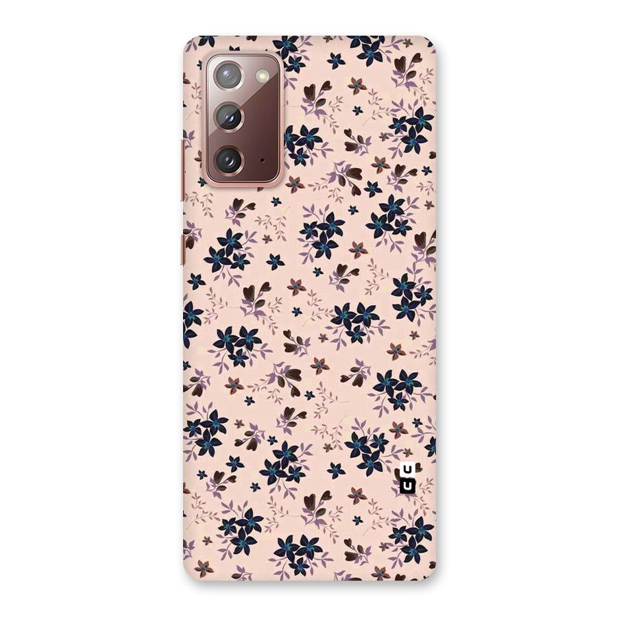 Blue Peach Floral Back Case for Galaxy Note 20