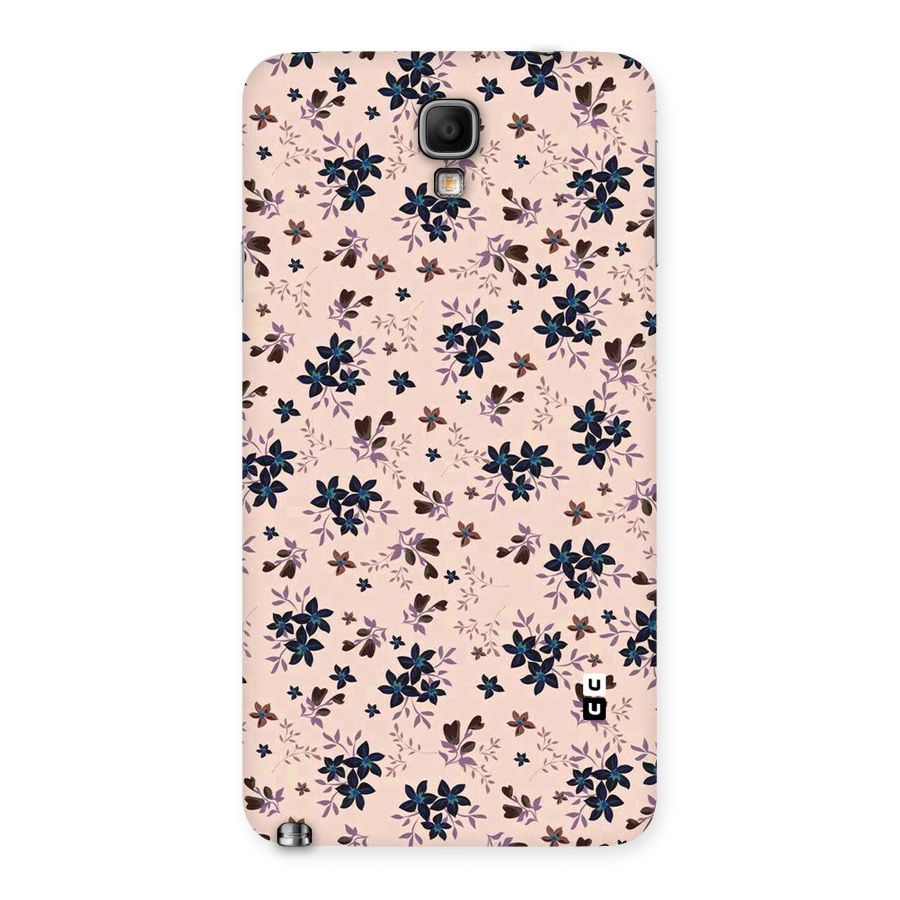 Blue Peach Floral Back Case for Galaxy Note 3 Neo