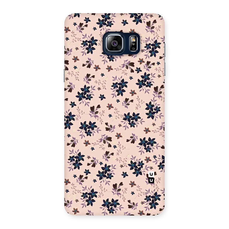 Blue Peach Floral Back Case for Galaxy Note 5