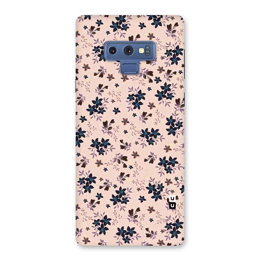 Blue Peach Floral Back Case for Galaxy Note 9