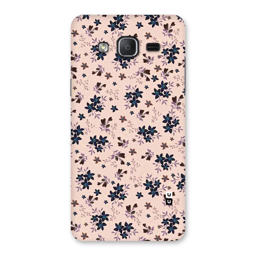 Blue Peach Floral Back Case for Galaxy On7 2015