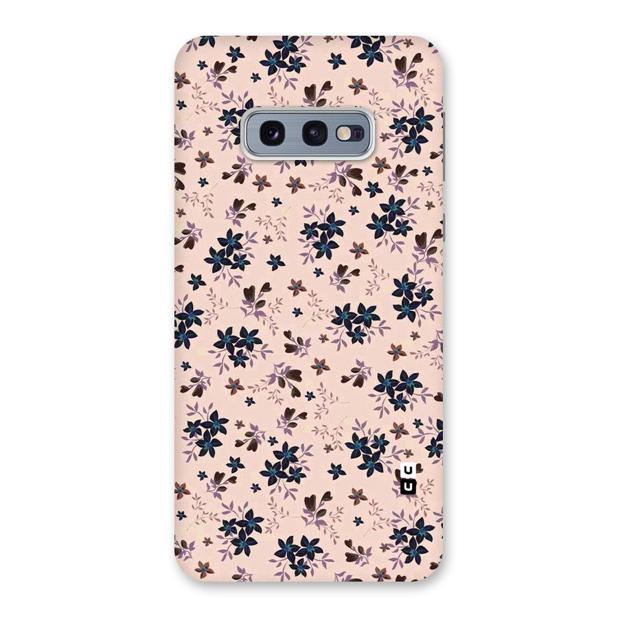 Blue Peach Floral Back Case for Galaxy S10e