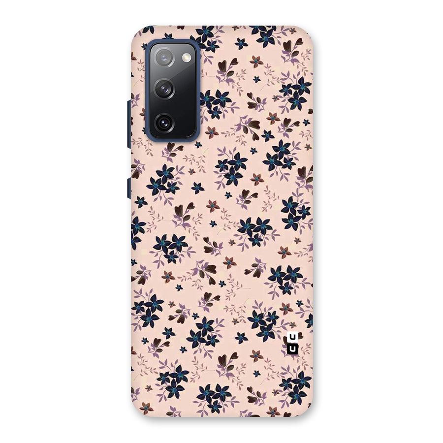 Blue Peach Floral Back Case for Galaxy S20 FE