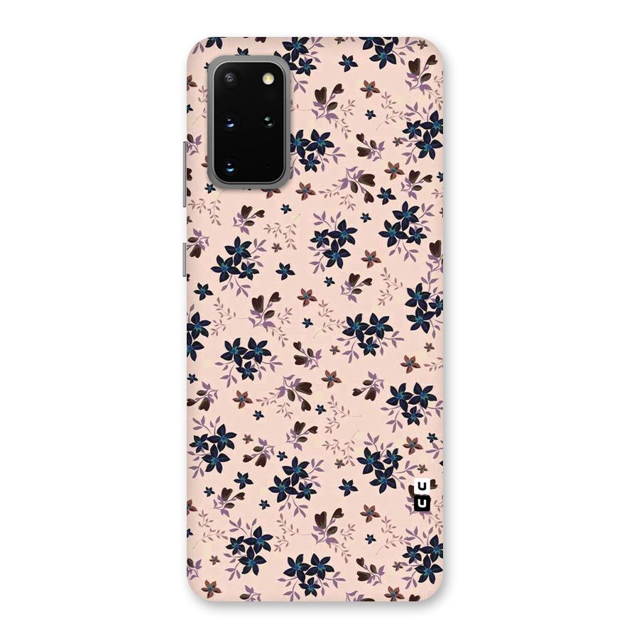 Blue Peach Floral Back Case for Galaxy S20 Plus