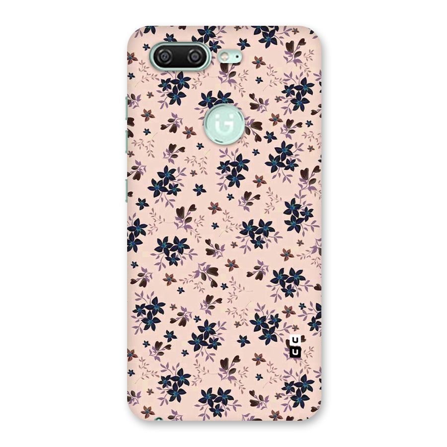 Blue Peach Floral Back Case for Gionee S10