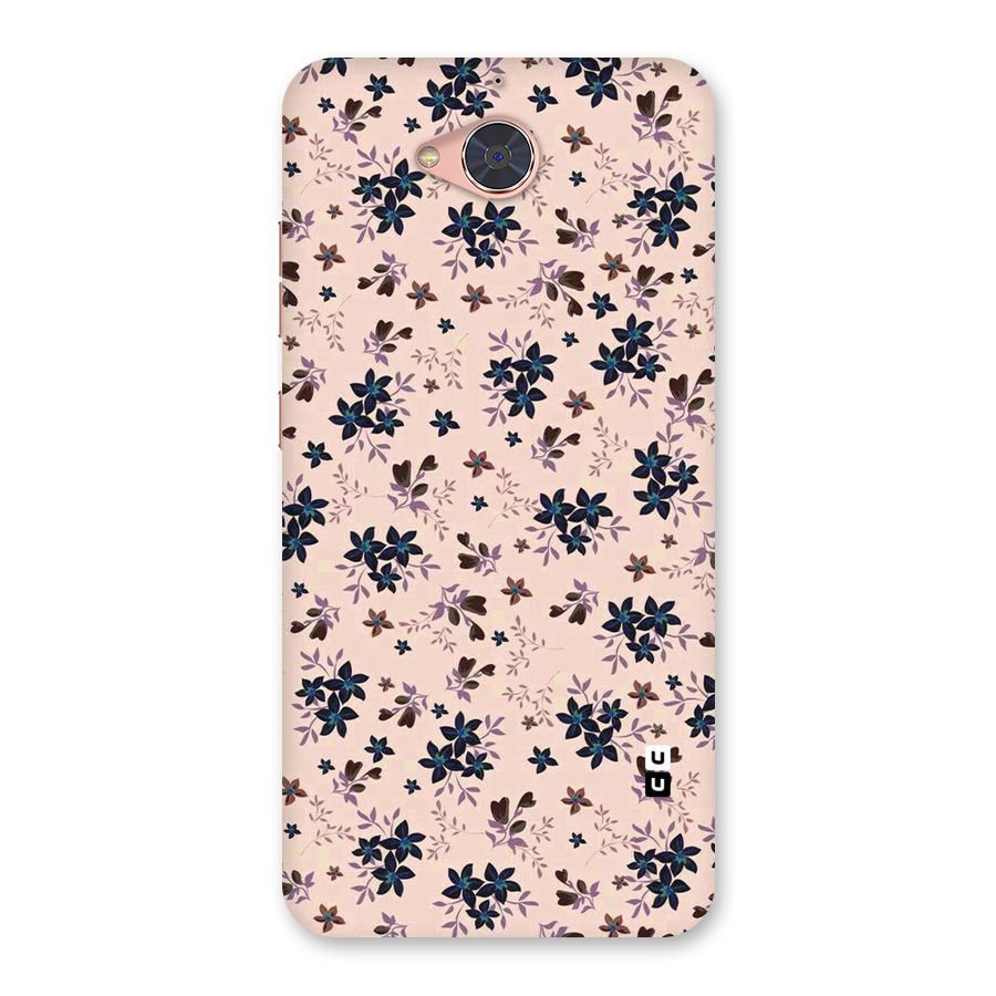 Blue Peach Floral Back Case for Gionee S6 Pro