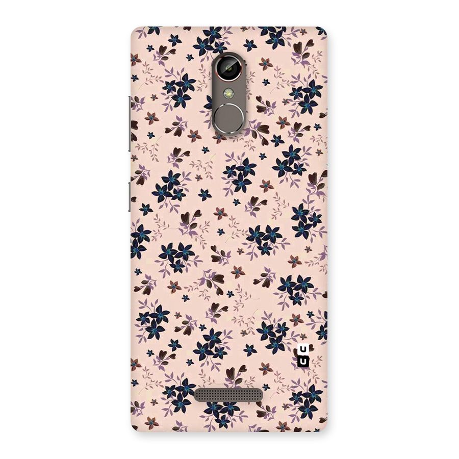 Blue Peach Floral Back Case for Gionee S6s