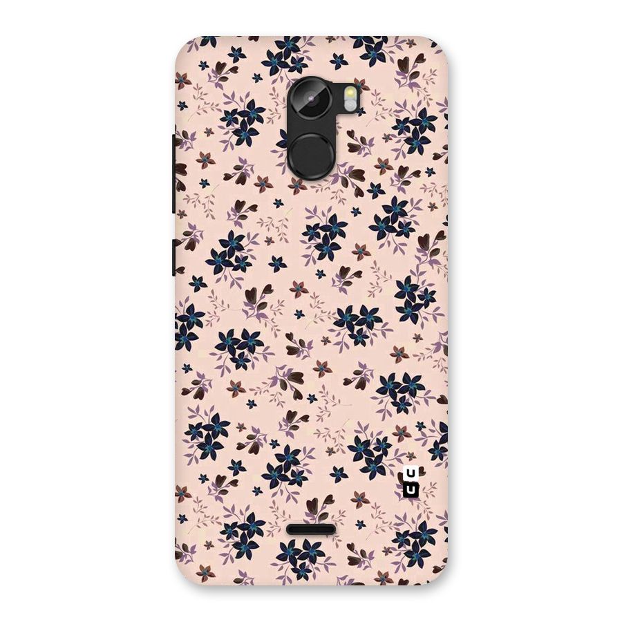 Blue Peach Floral Back Case for Gionee X1