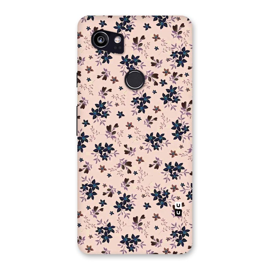 Blue Peach Floral Back Case for Google Pixel 2 XL