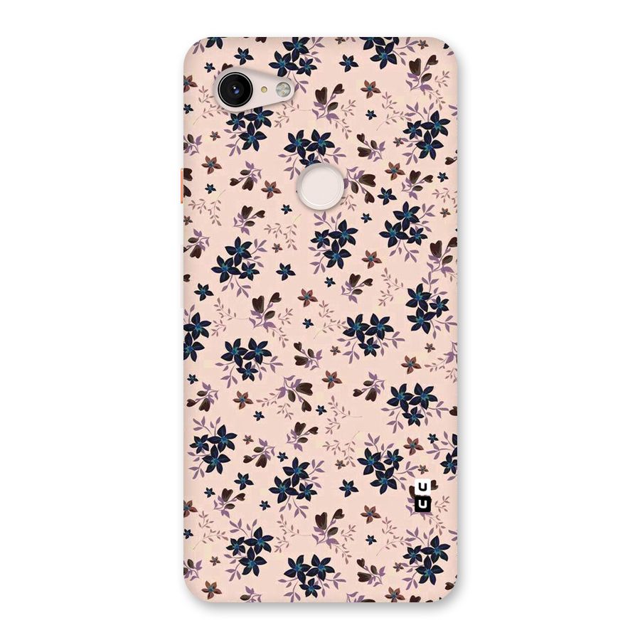 Blue Peach Floral Back Case for Google Pixel 3 XL