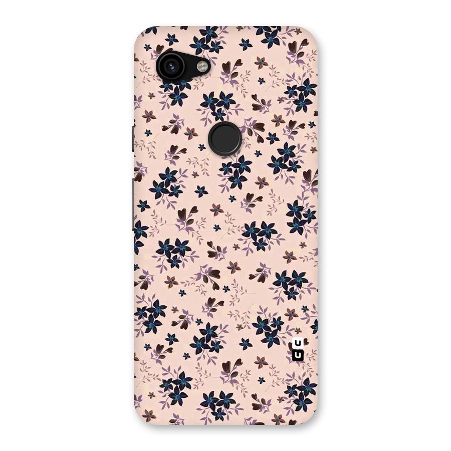 Blue Peach Floral Back Case for Google Pixel 3a