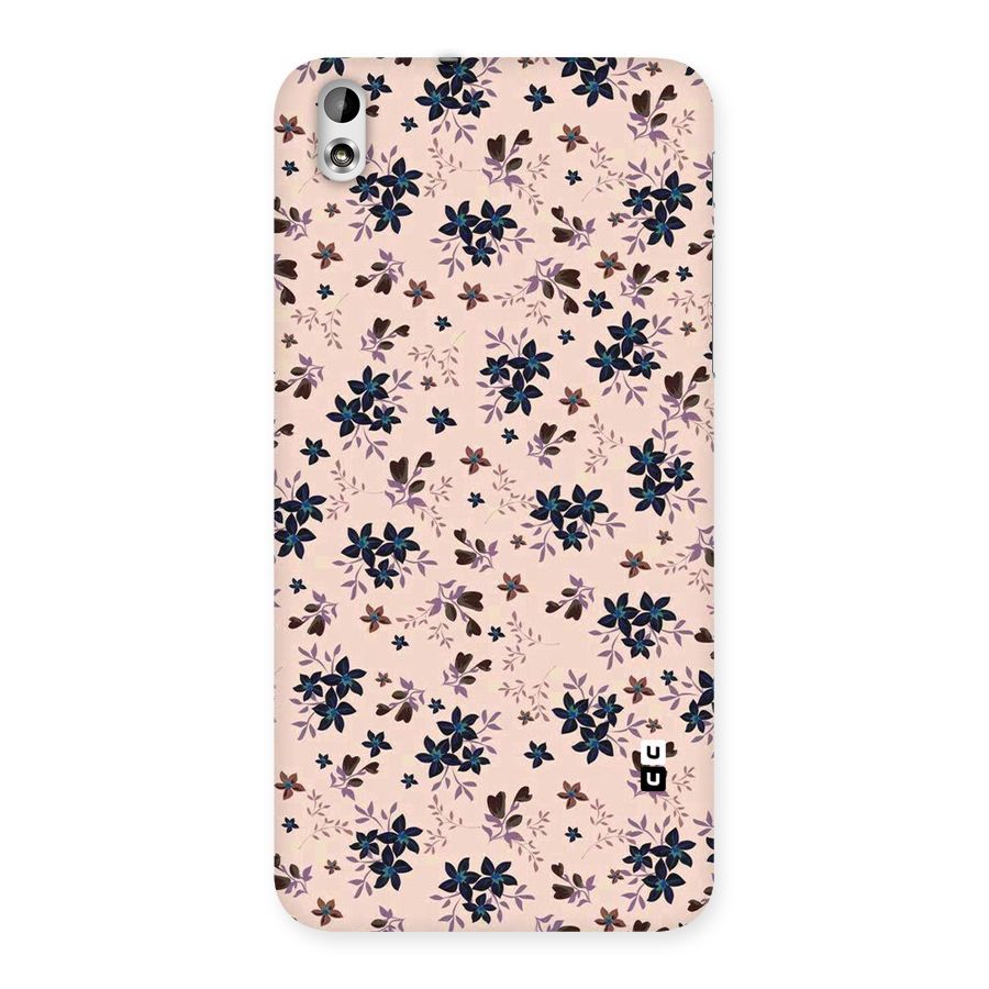 Blue Peach Floral Back Case for HTC Desire 816g