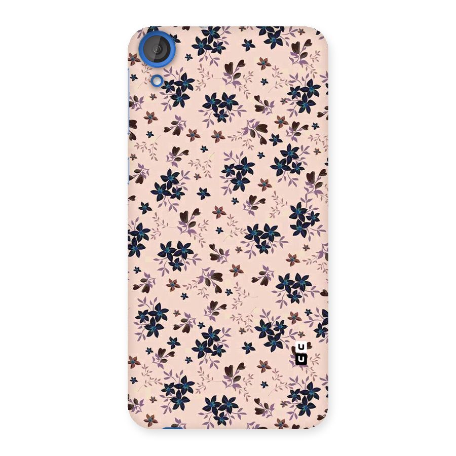 Blue Peach Floral Back Case for HTC Desire 820