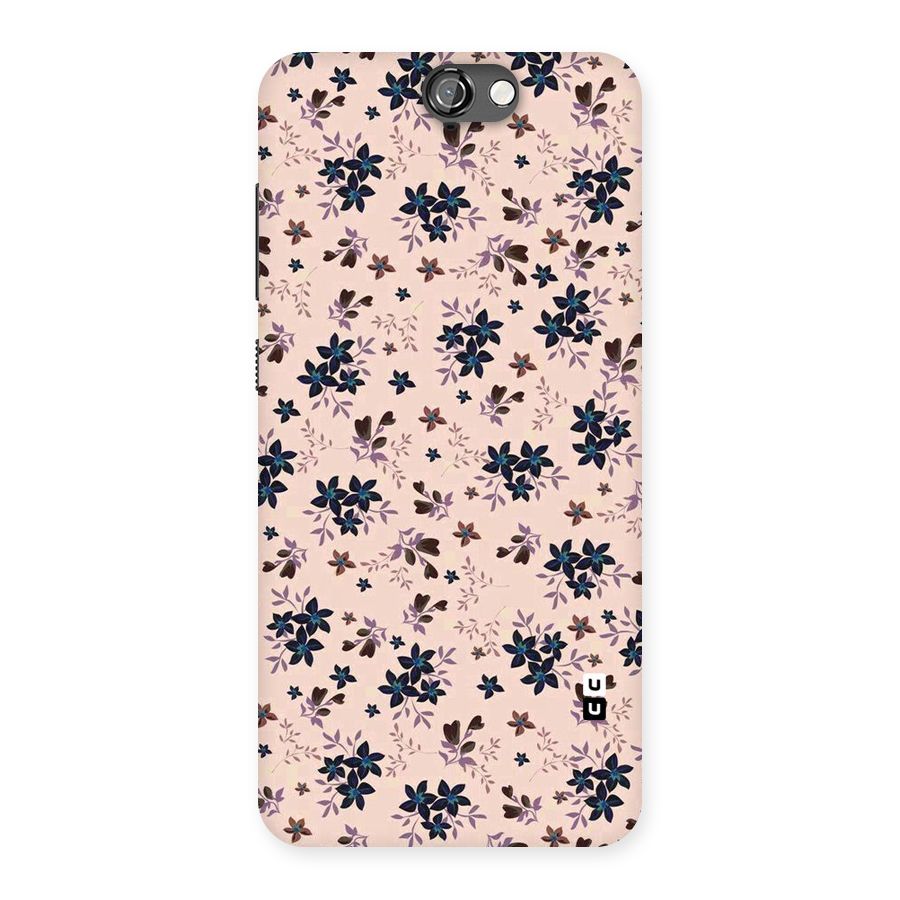 Blue Peach Floral Back Case for HTC One A9