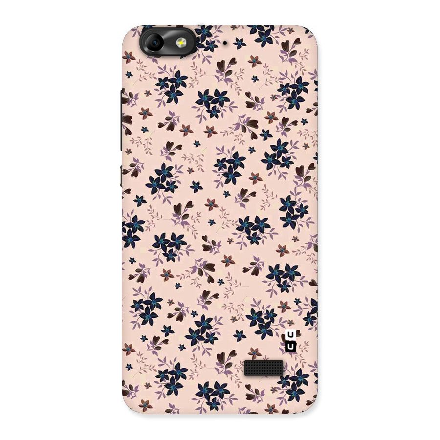 Blue Peach Floral Back Case for Honor 4C