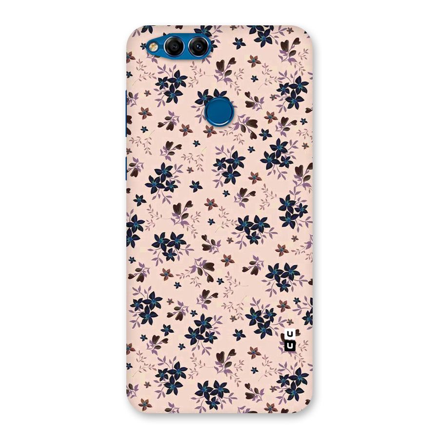 Blue Peach Floral Back Case for Honor 7X
