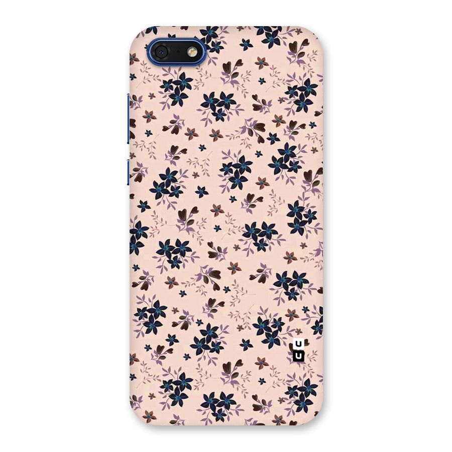 Blue Peach Floral Back Case for Honor 7s