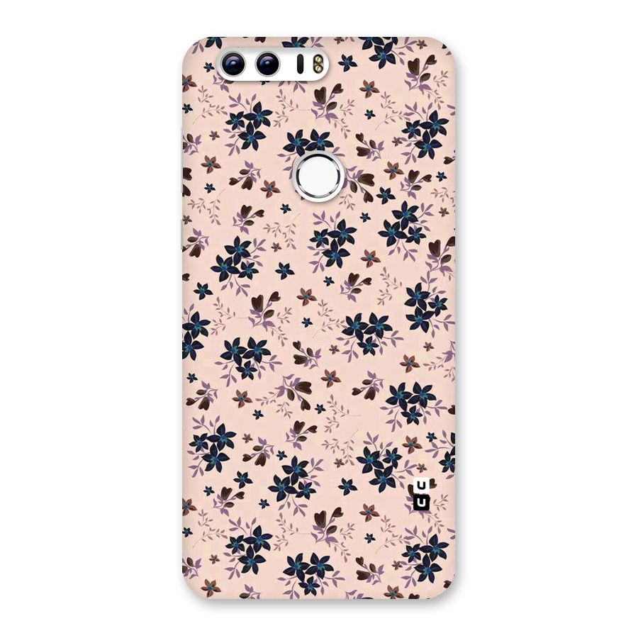 Blue Peach Floral Back Case for Honor 8