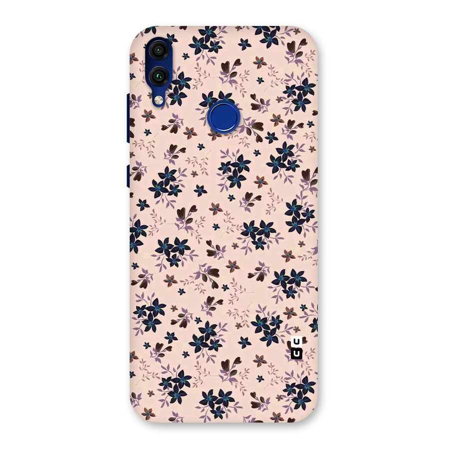 Blue Peach Floral Back Case for Honor 8C