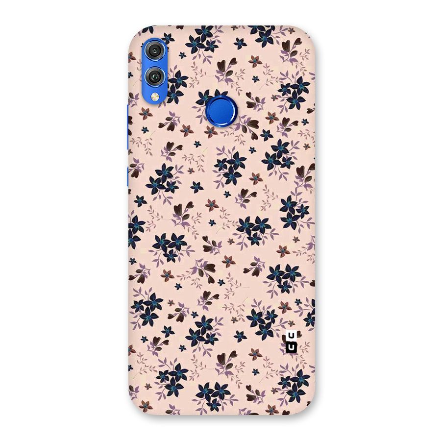 Blue Peach Floral Back Case for Honor 8X