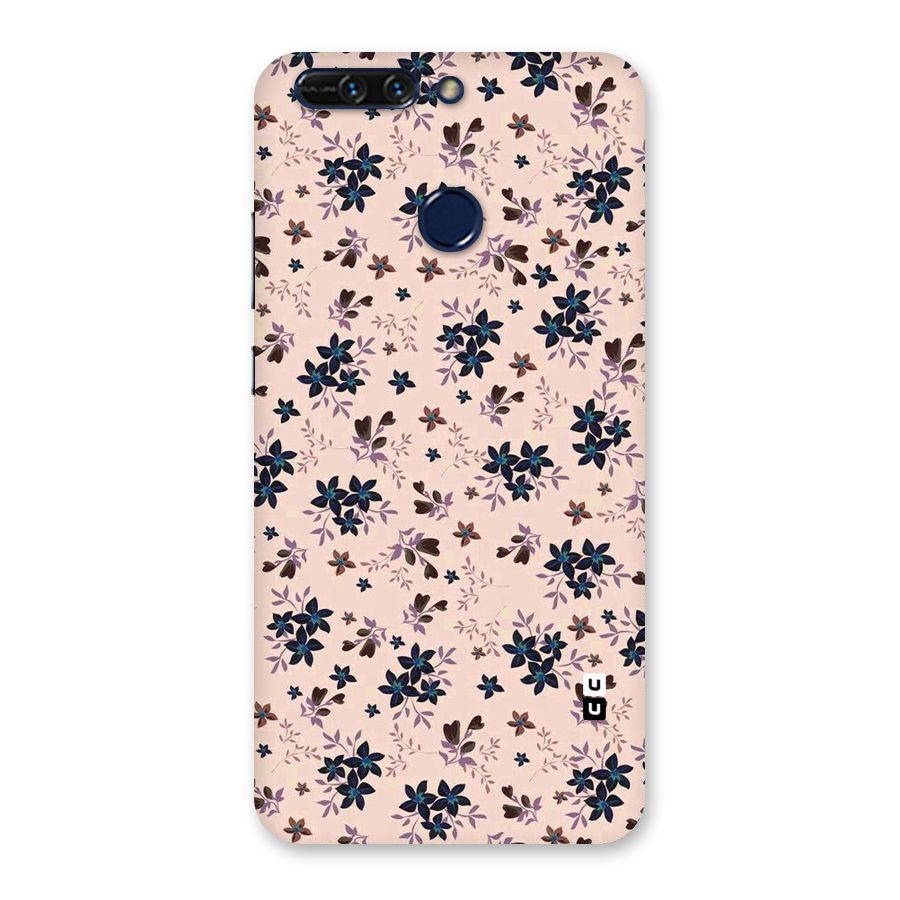Blue Peach Floral Back Case for Honor 8 Pro