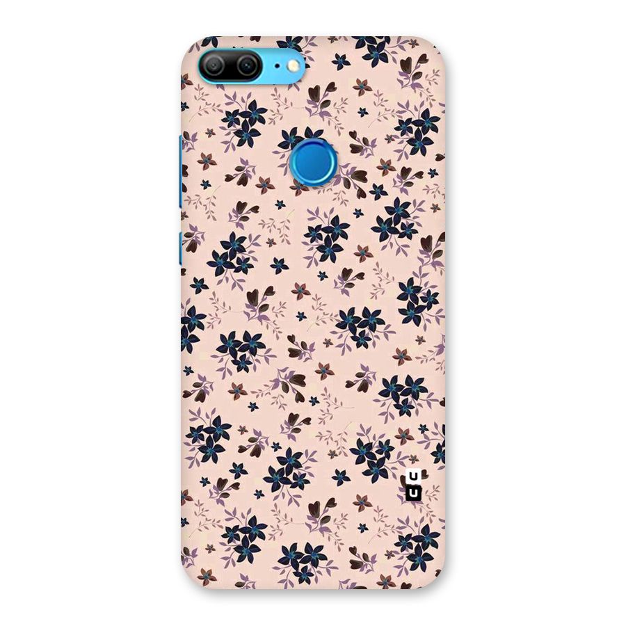 Blue Peach Floral Back Case for Honor 9 Lite