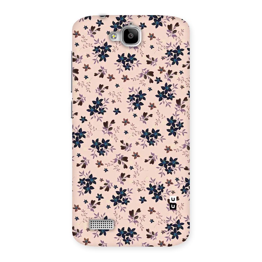Blue Peach Floral Back Case for Honor Holly