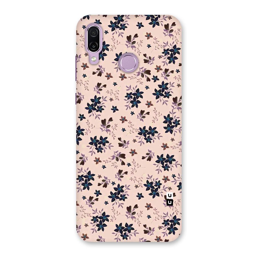 Blue Peach Floral Back Case for Honor Play
