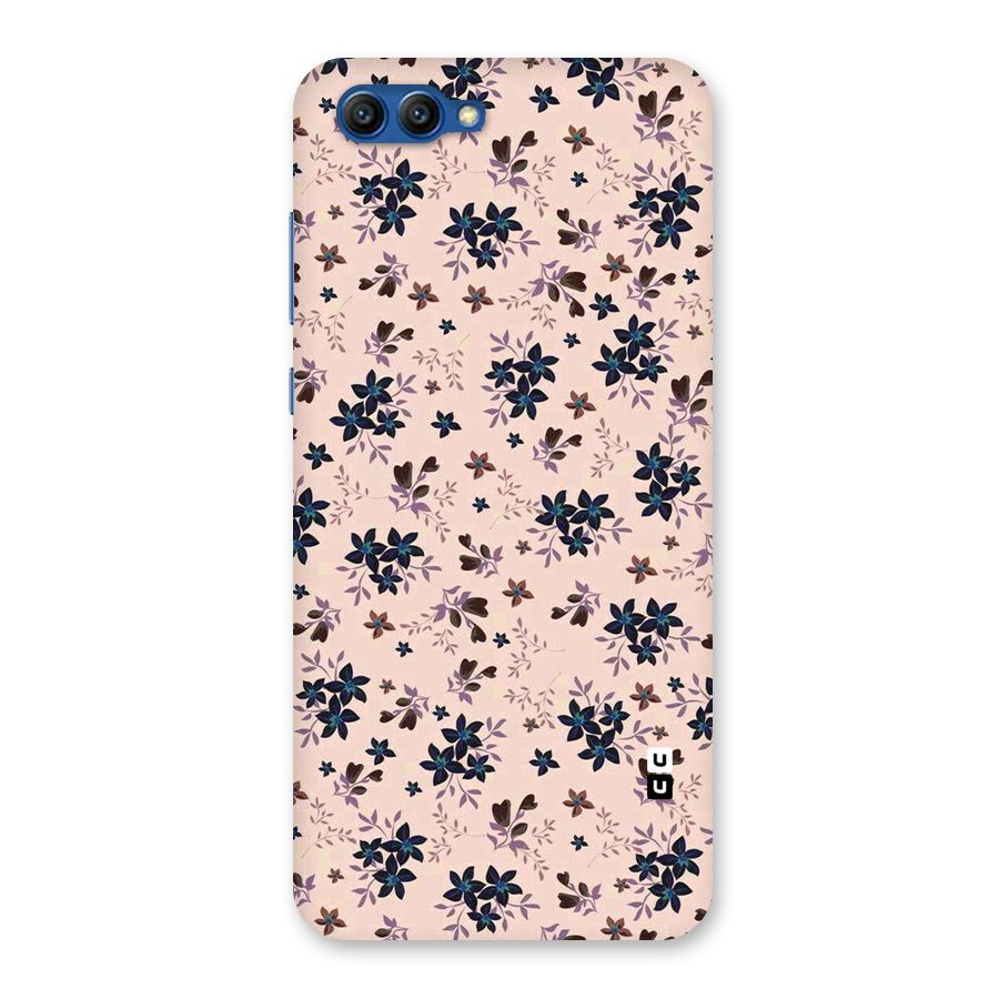 Blue Peach Floral Back Case for Honor View 10