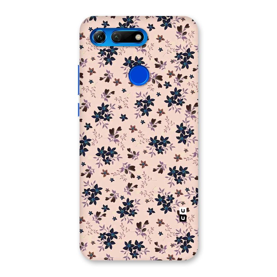 Blue Peach Floral Back Case for Honor View 20