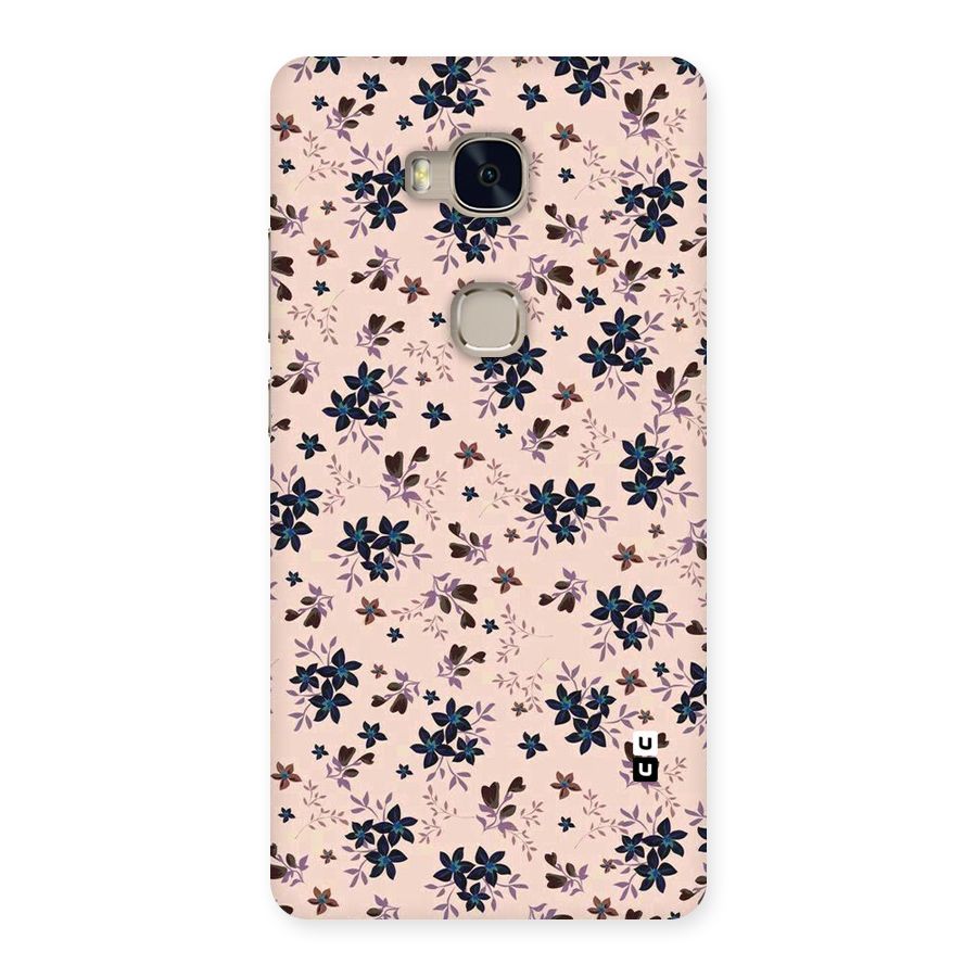 Blue Peach Floral Back Case for Huawei Honor 5X