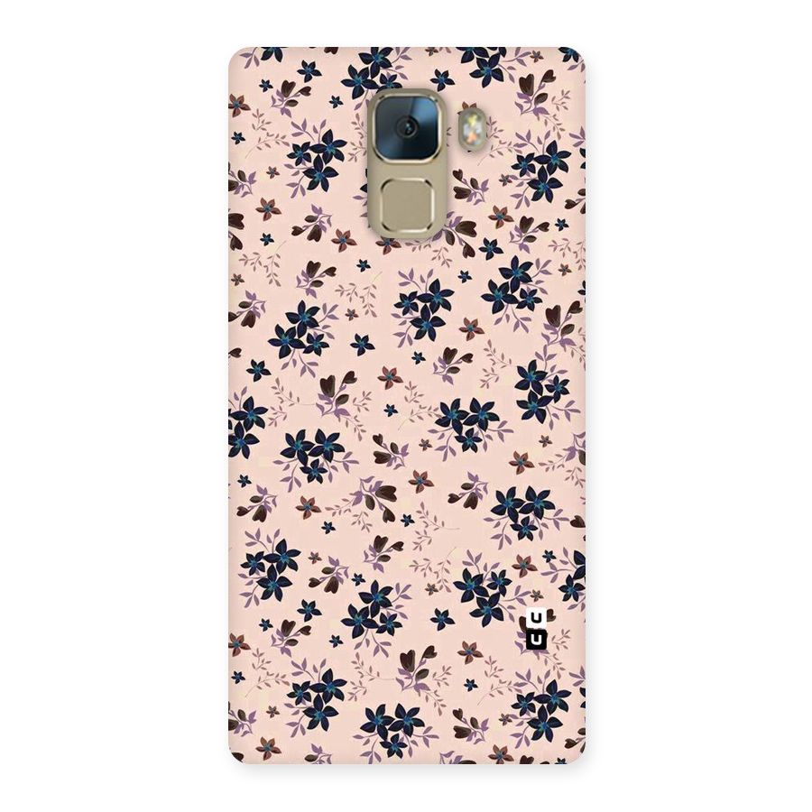 Blue Peach Floral Back Case for Huawei Honor 7