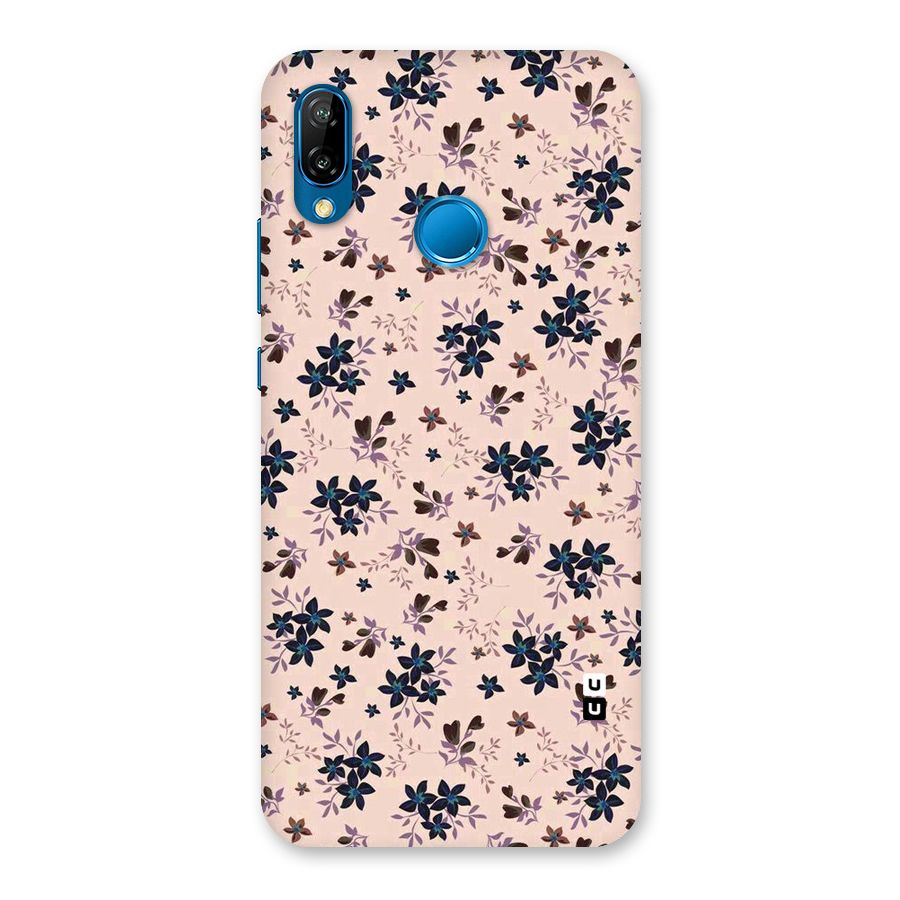 Blue Peach Floral Back Case for Huawei P20 Lite