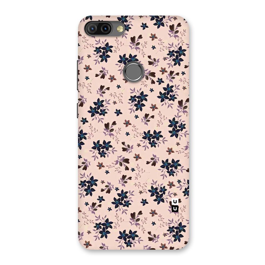 Blue Peach Floral Back Case for Infinix Hot 6 Pro
