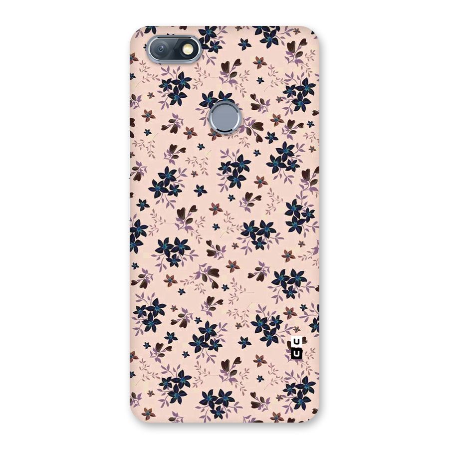 Blue Peach Floral Back Case for Infinix Note 5