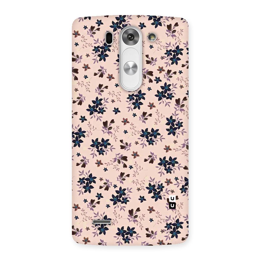 Blue Peach Floral Back Case for LG G3 Beat