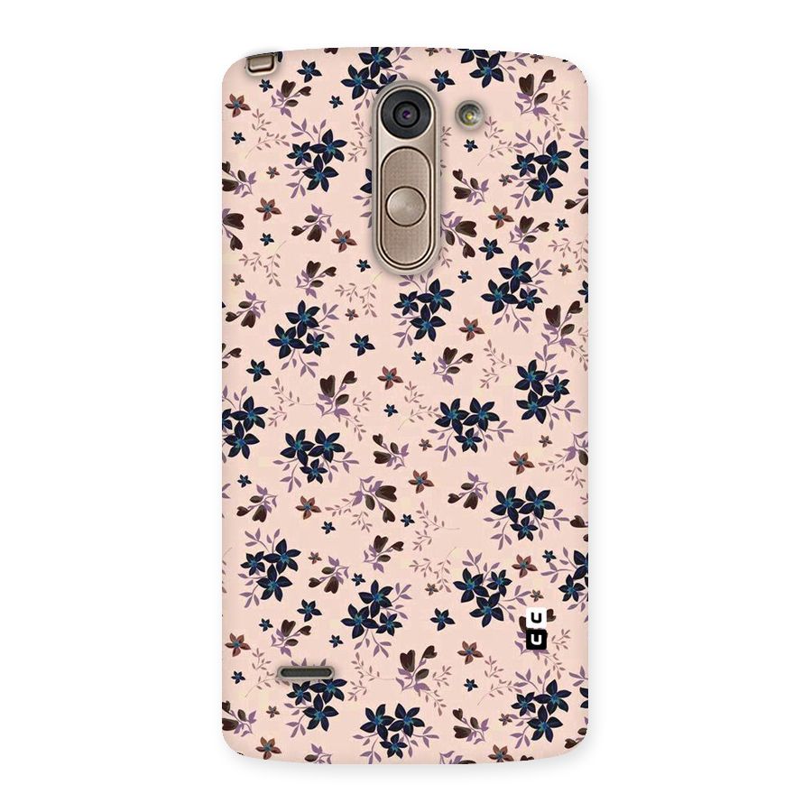 Blue Peach Floral Back Case for LG G3 Stylus