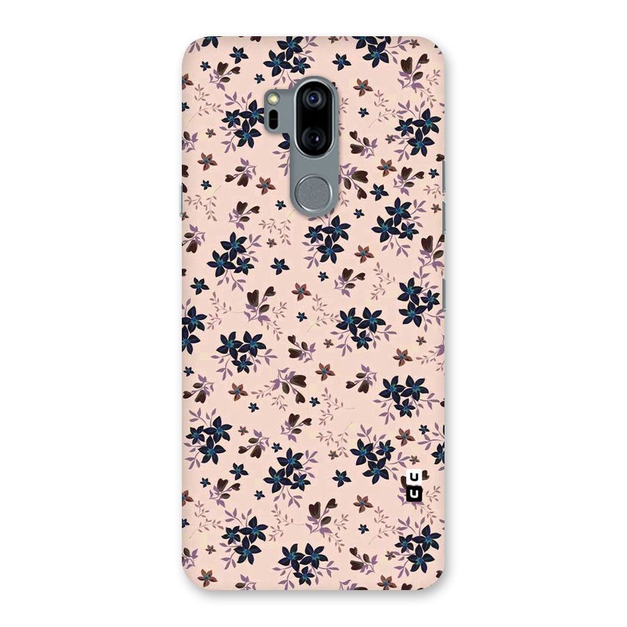 Blue Peach Floral Back Case for LG G7